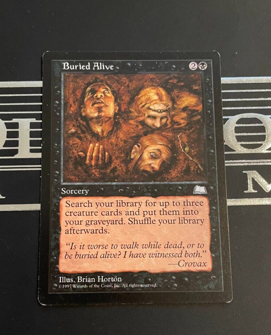 Buried Alive  - Weatherlight - *MP* Moderetely played MTG