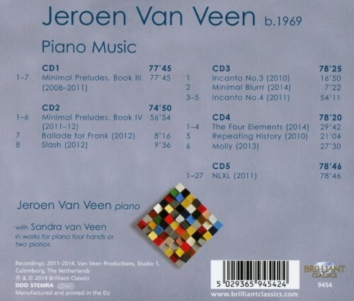 Veen : Piano Music by Jeroen Van Veen (CD, 2014) for sale online