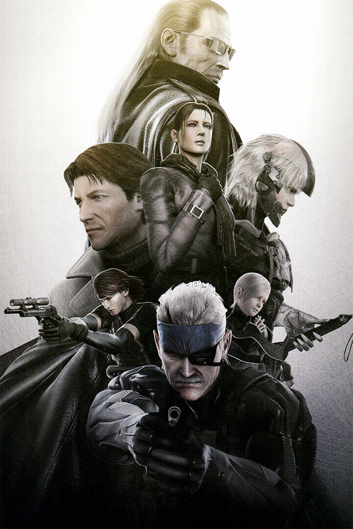 Metal Gear Solid 4 Poster Poster for Sale by xVANQUISHx