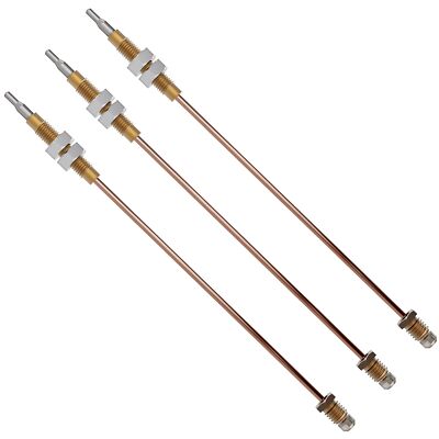 3 Stück hochwertige Thermoelemente Zündsicherung 223 mm biegsam mit Befestigu...