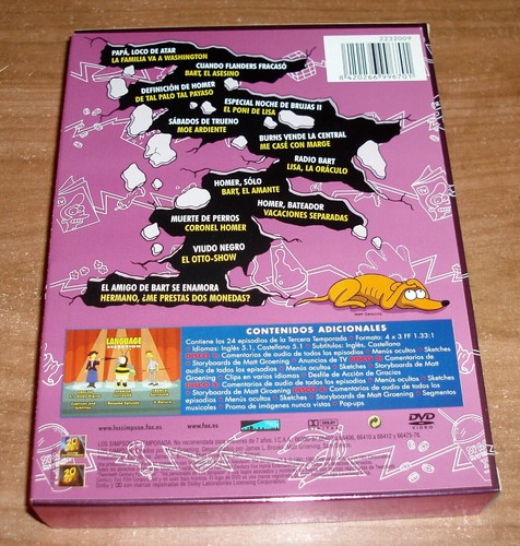 LOS SIMPSON 3ª TEMPORADA COMPLETA 4 DVD 24 EPISODIOS SOLO DESPRECINTADO R2 - Imagen 2 de 6