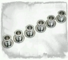 6 HEX BUSHINGS & WASHERS FOR GOTOH,SCHALLER & IBANEZ TUNERS CHROME Fender