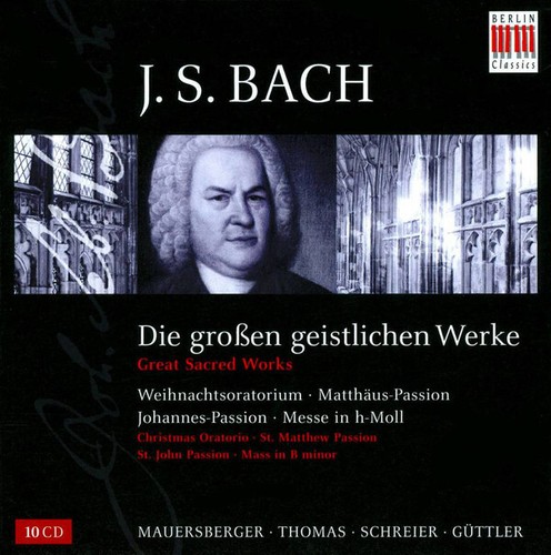 BACH - MAUERSBERGER - SCHREIER - GREAT SACRED WORKS - 10 CD BOX SET