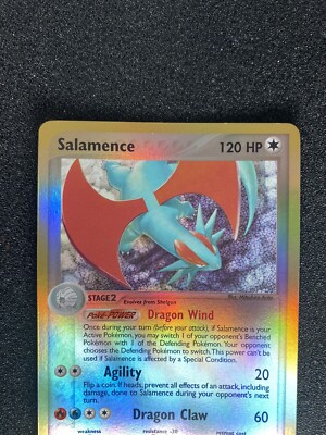 2003 Pokemon SALAMENCE Ex Dragon REVERSE HOLO Foil Rare Card 10/97