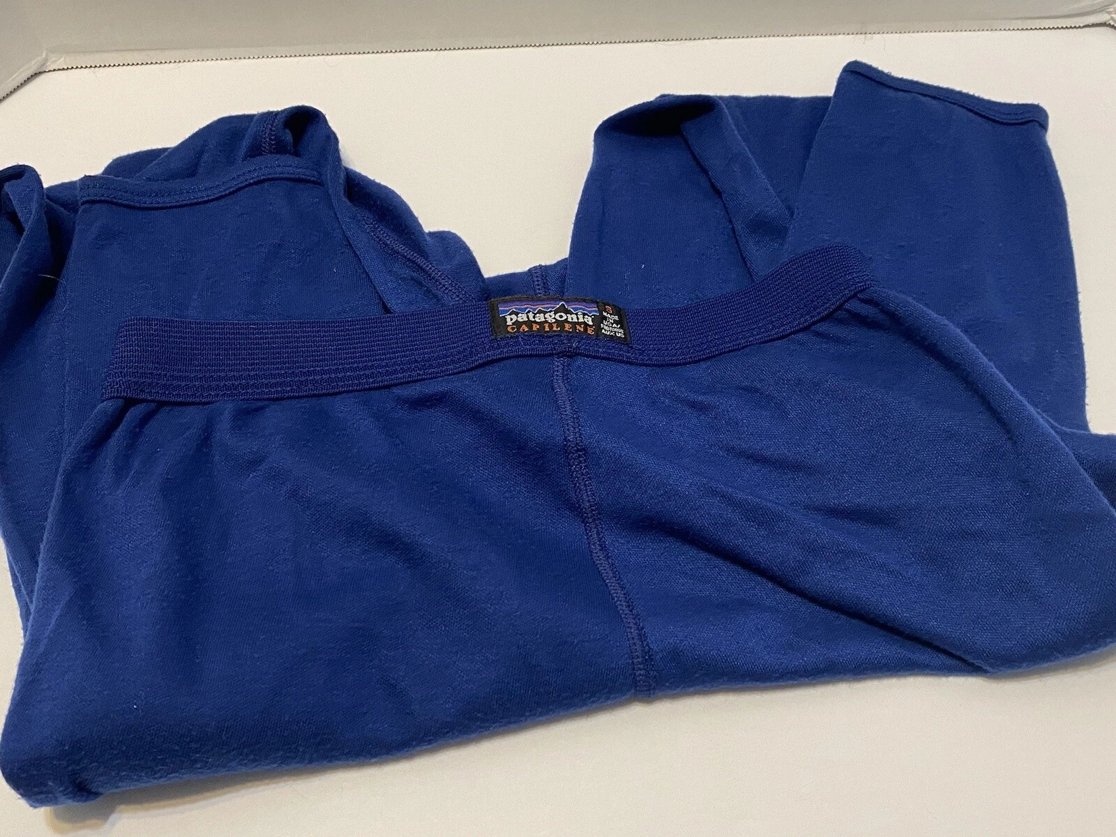 Vintage Patagonia Womens Capilene Base Layer Pants Bottoms Size Small Blue USA