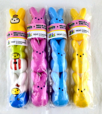 Peeps X Hello Kitty And Friends Easter Treat Containers Eggs 12 Total - NIP