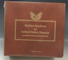 41 GOLDEN REPLICAS STAMPS ISSUE APR 6 1989/JUL 6 1990 SET 1st DAY COVER 22K GOLD