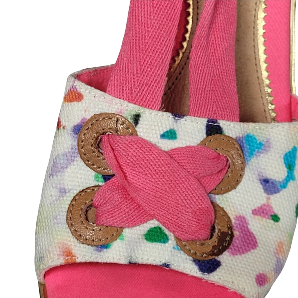 Sandalias alpargata Milly for Sperry 8 Top-Sider Barbiecore plataforma cuña rosa Foto 4 de 4