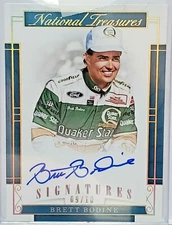 Brett Bodine 2017 National Treasures Racing Signatures Gold #S-BB 9/10