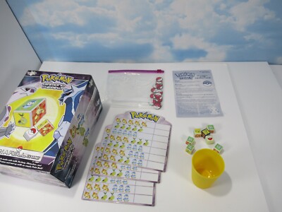 Pokemon Diamond and Pearl On A Roll Dice Game by Pressman 2007 NOT COMPLETE