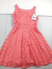 Trixxi Dress Women Size 3 Cottagecore Lace Print Knee Length Summer Fit