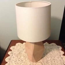 Project 62 Blush Color Crackle Base 16 1/2 Inch Tall Accent Lamp and White Shade