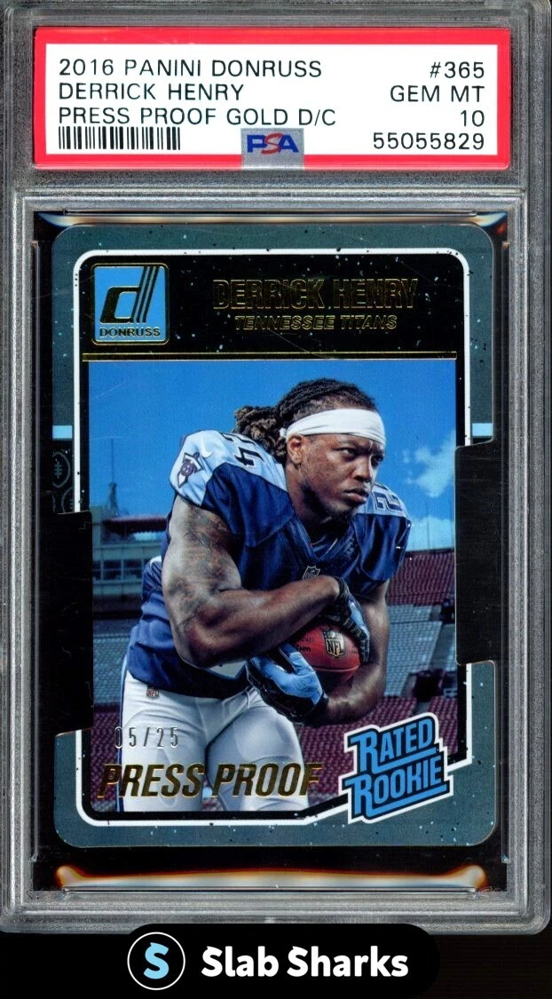 Derrick Henry Panini Donruss #365 Press Proof Gold Die-Cut