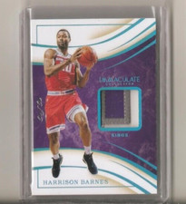 2019-20 Panini Immaculate HARRISON BARNES Materials Platinum Patch 1/1 #MT-HBA