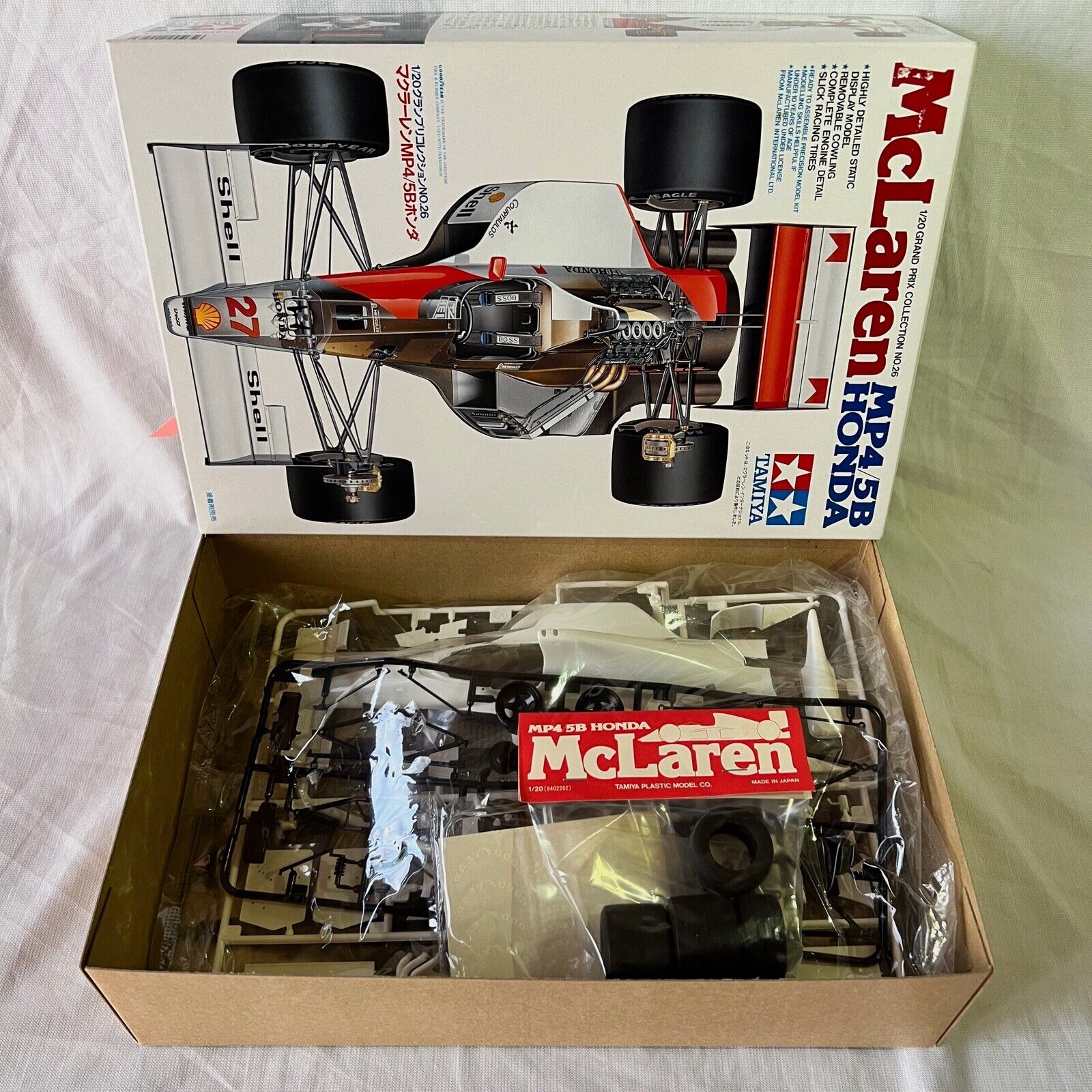 Tamiya 1/20 Mclaren MP4/5B Honda 1990 Plastic Car Model Kit | eBay