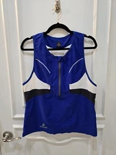 Hincapie Men’s Triathlon Top, Sleeveless, Half-zip, XL