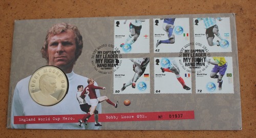 Bobby Moore Commemorative Coin Cover 2006
