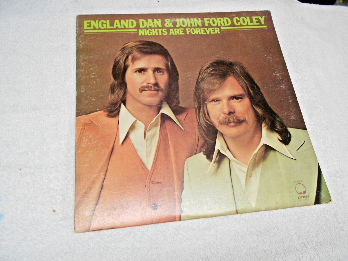 ENGLAND DAN & JOHN FORD COLEY NIGHTS ARE FOREVER VINYL LP record
