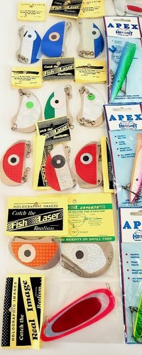 VTG Lure Lot 75+ Spoon Trolling Attractors Salmon Saltwater Hot Spot Apex Mini - Picture 9 of 16