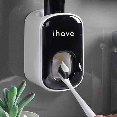 iHave Automatic Toothpaste Dispenser - Smart Bathroom Accessories Pitch-black 