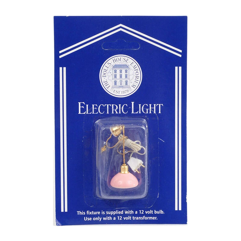 DOLLS HOUSE EMPORIUM Dolls House 5178 Hängelampe Schirm pink 12 Volt 1:12 für Puppenhaus