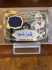2018 MICHAEL GALLUP Obsidian Rookie AUTO Jersey Patch #81/100. Cowboys! HOT🔥🔥