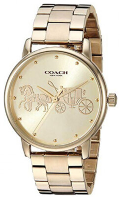 Coach Logo Gold Stainless Bangle Watch RARE The Watch Factory | Presenting the NEW Cadie bangle by  main image 3