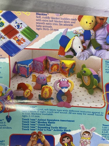 Playskool Hasbro 1996 Baby Blankies Pillow Snuzzles Duck Plaid Plush Pastel NEW - Picture 23 of 23