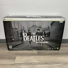 New Harmonix The Beatles Rockband [limited Edition] Mic Drums Bass For Xbox 360