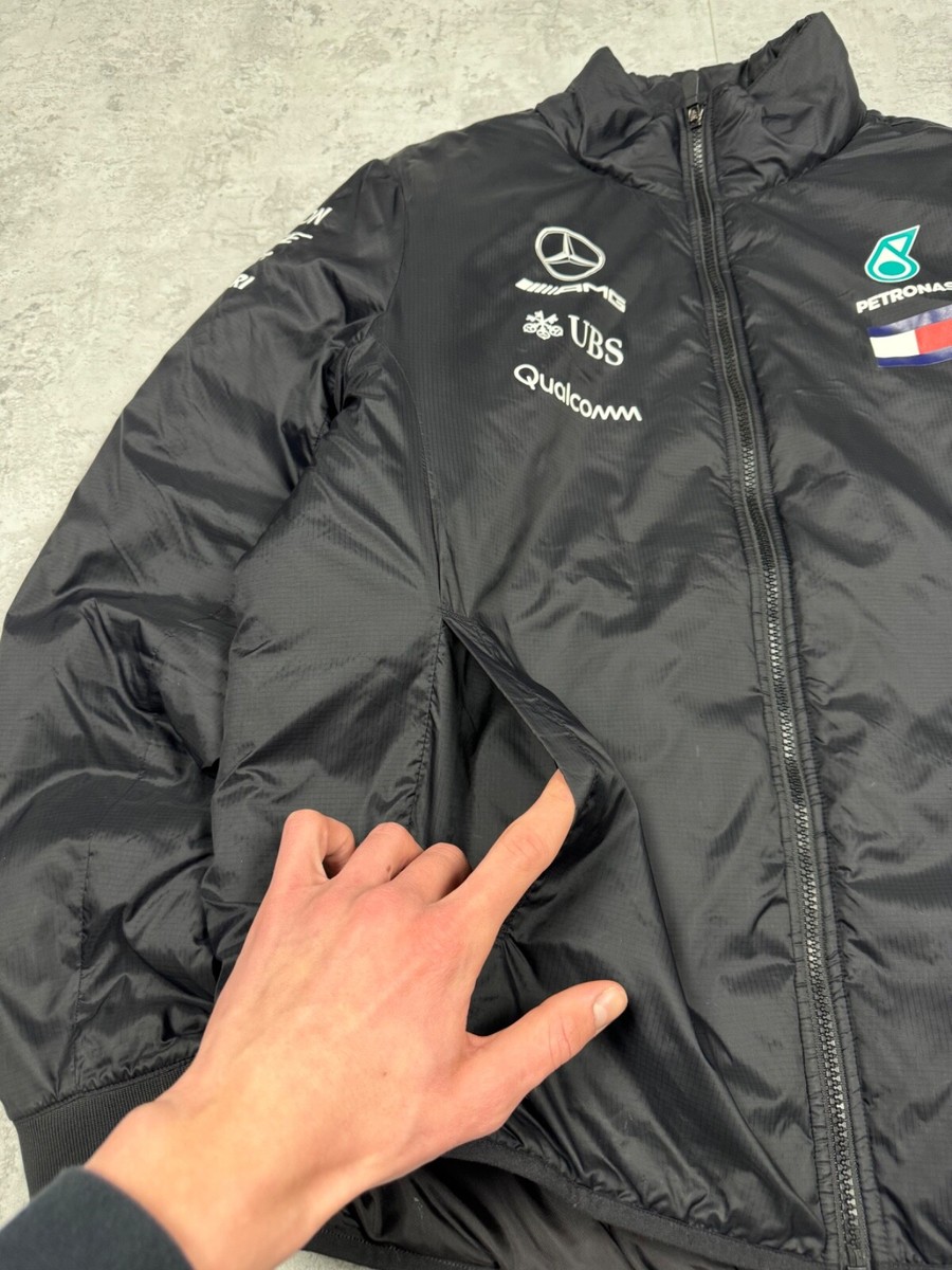 Mercedes AMG Petronas F1 Tommy Hilfiger Black Jacket Size L | eBay