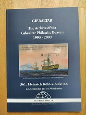 Auktionskatalog Gibraltar