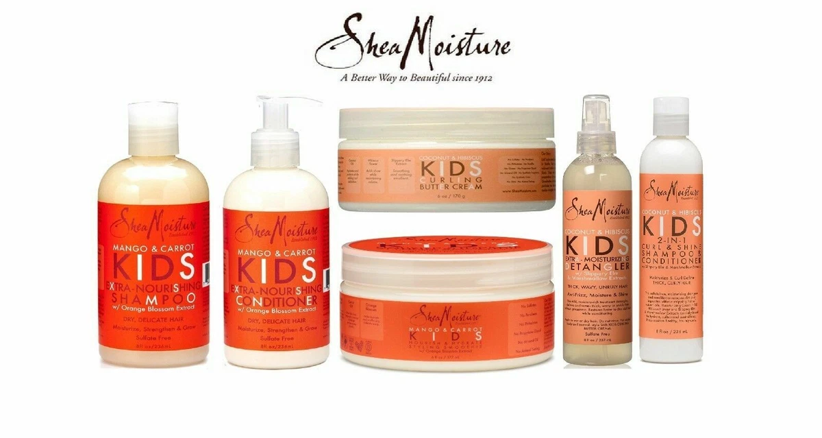 Shea Moisture Coconut Hibiscus Kids FULL RANGE Shampoo