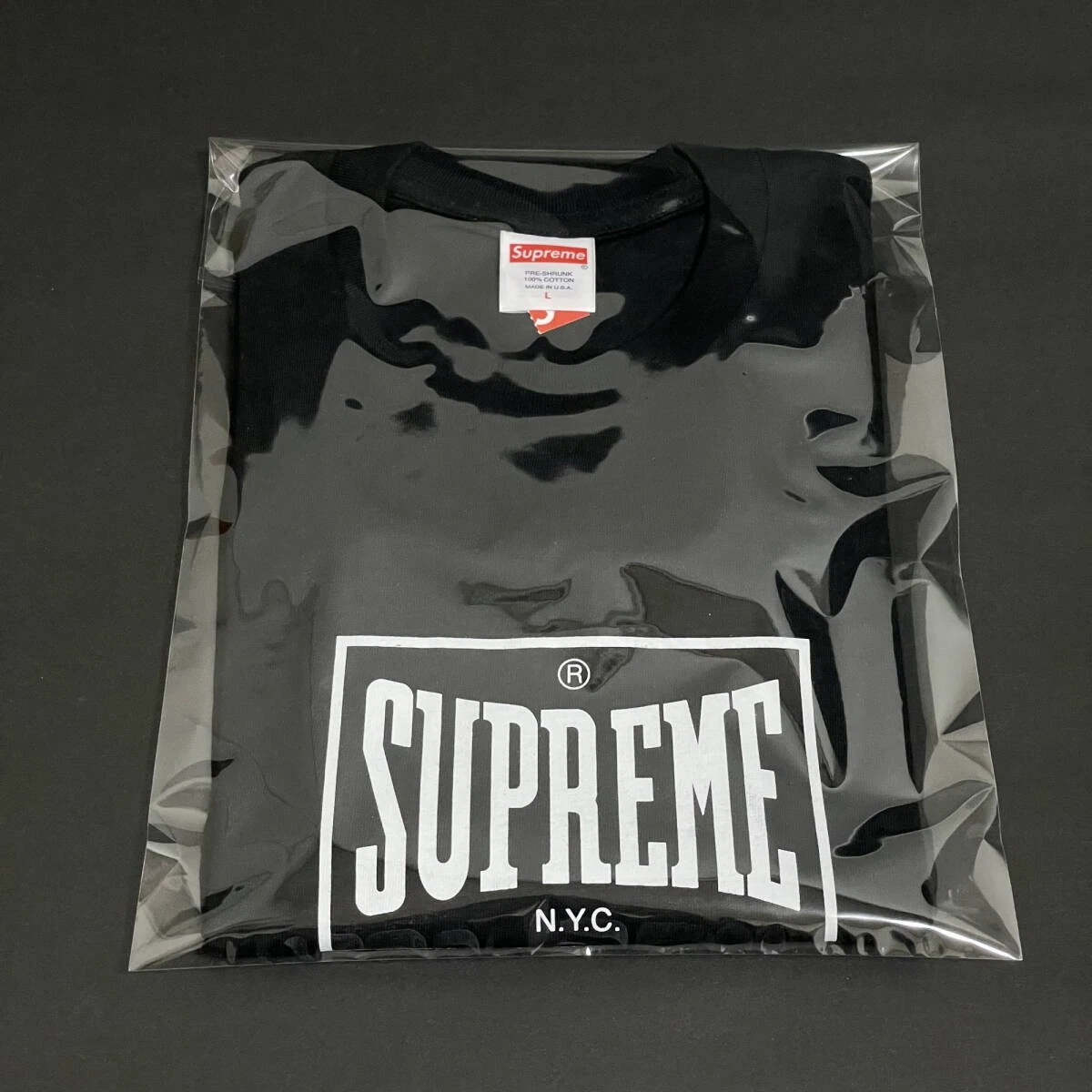 T shirt noir échauffement suprême taille L 23FW suprême échauffement noir