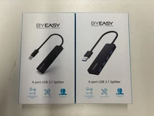 BYEASY 4 Port USB 3.1 Splitter 3-Pack LOT USB Hub