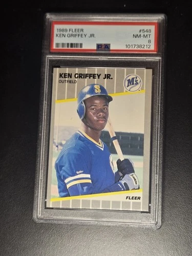 1989 Fleer Ken Griffey Jr RC #548 PSA 8 NICE CARD! 2 Available