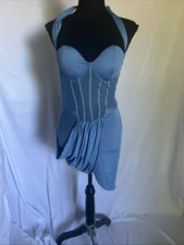 Fashion Nova Women's Elena Mini Dress In Blue Size Medium