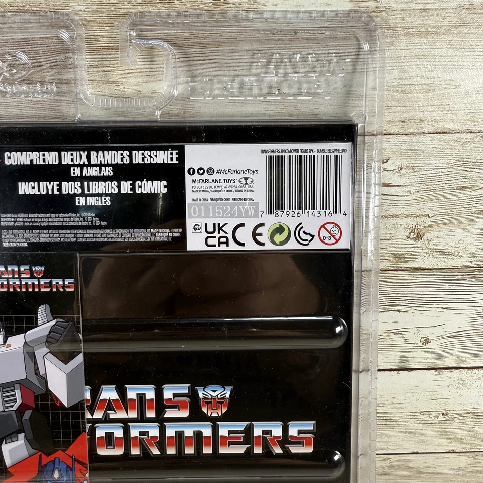 Juego de figuras de acción Transformers Bumblebee Wheeljack cómics McFarlane Toys N Foto 4 de 4