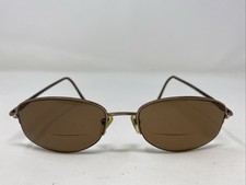 Genny Italy 748-B 5377 53-18-135 Brown Metal Half Rim Eyeglasses Frame NH26