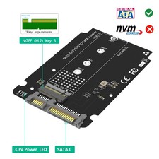 M.2 B M Key SATA NGFF SSD Adapter to 2.5" SATA 3.0 Enclosure