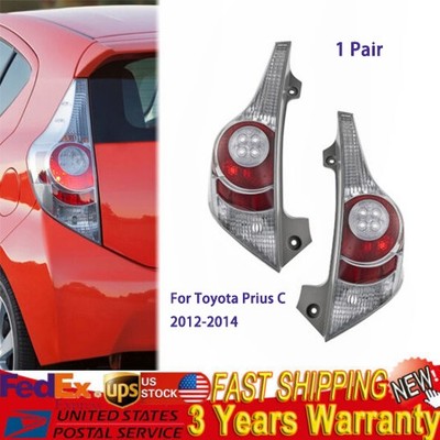 For 2012-2014 Toyota Prius C 2Pcs Tailights Set Left+Right Tail