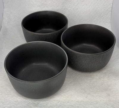 3 Artisanal Kitchen Supply Soto Ash Stoneware All-purpose Bowls 5.5in Discontin