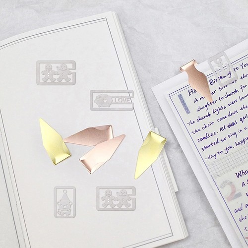 CRASPIRE 2 Boxes Book Darts Thin Stainless Steel Mini Bookmarks - Picture 5 of 5