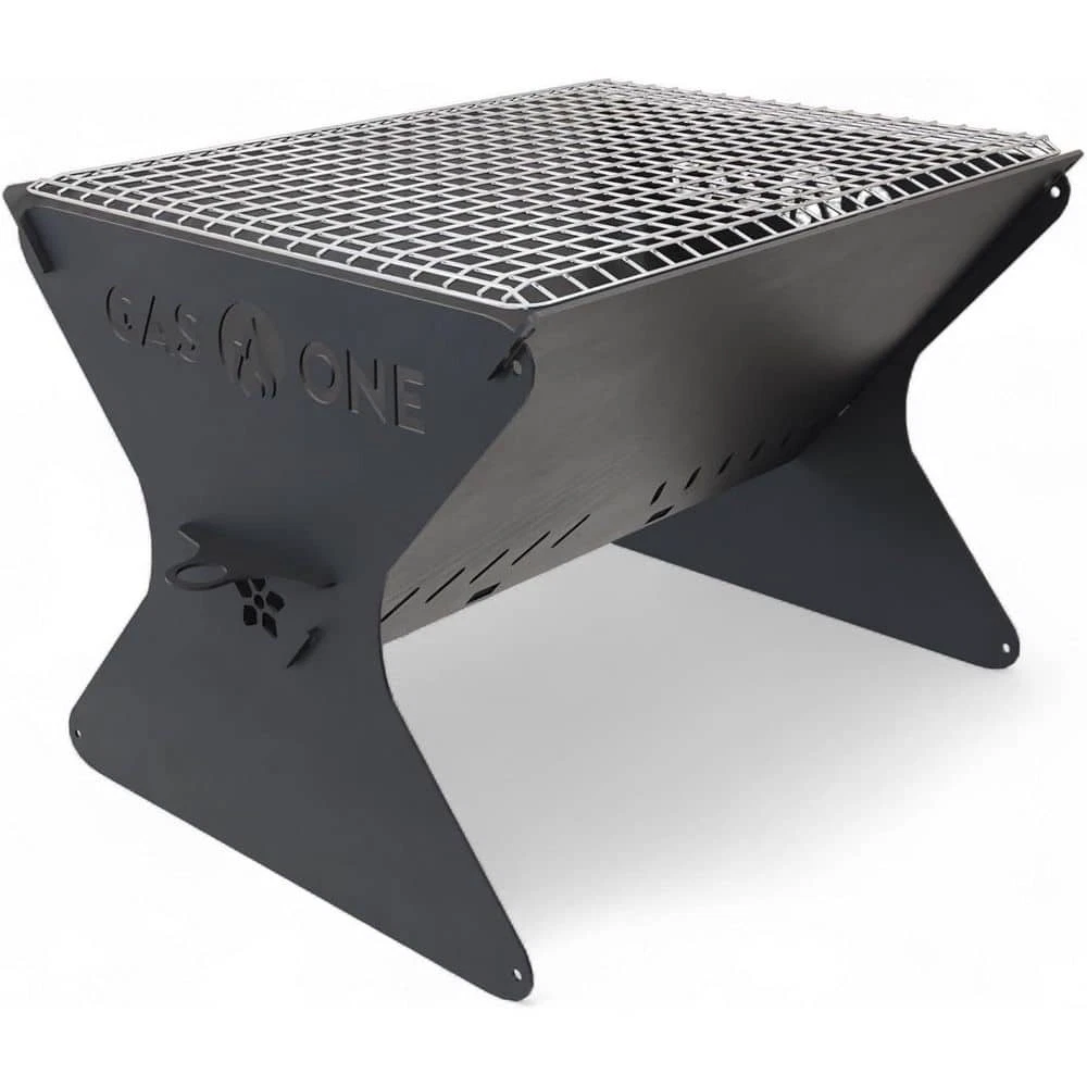 15" Portable Foldable Charcoal Grill, Lightweight & Ideal for Camping, BBQs