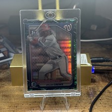 2024 Bowman #BCP-23 Dylan Crews Chrome Prospects Aqua Lunar Refractors #/125