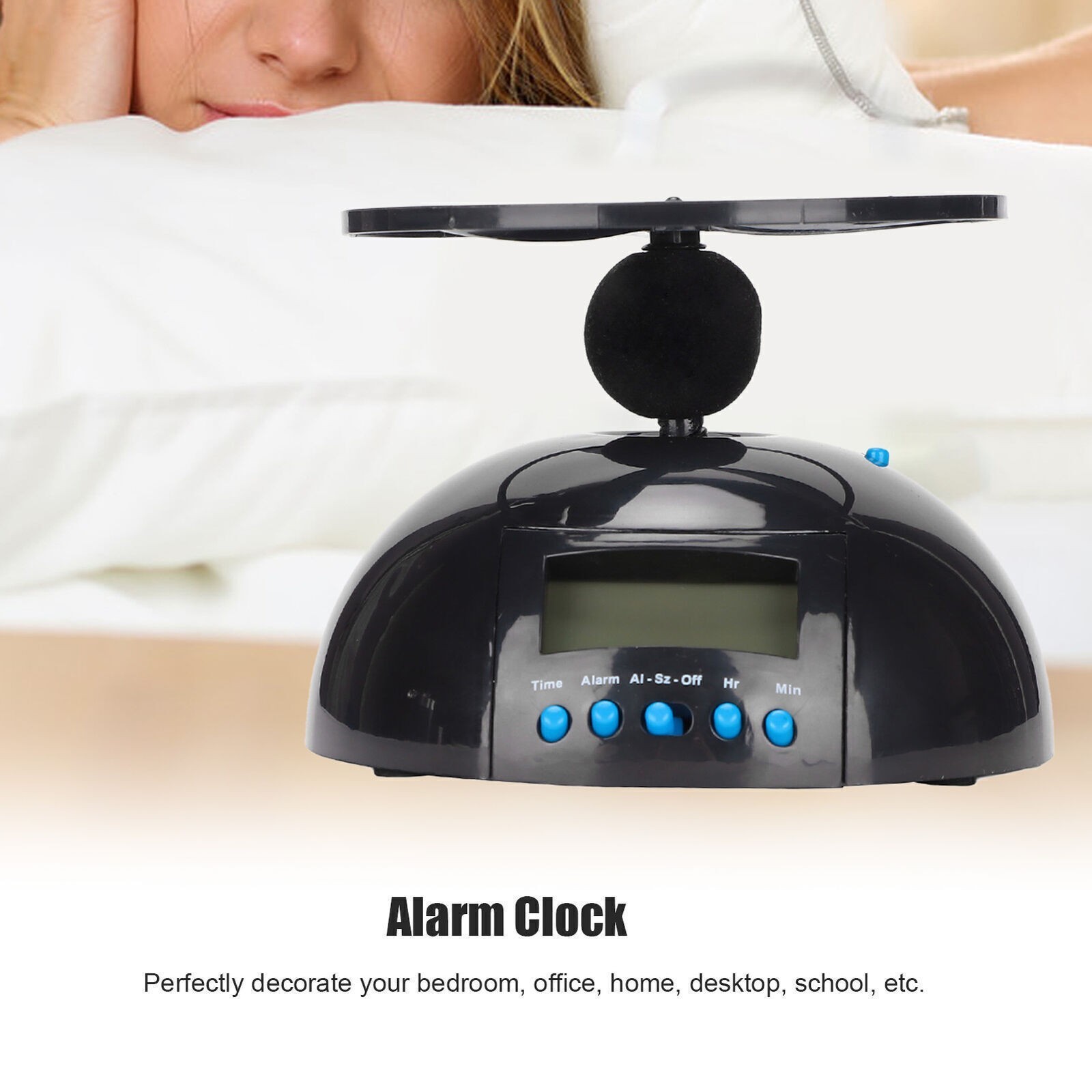 Electronic Clock Multipurpose Run Away Flying Alarm Clock forBedroom Office Home