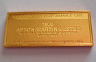 1935 Aston Martin Ulster Beau Car 24k Gold on Sterling Silver 2g Bar 7/8" Ingot — photo 7