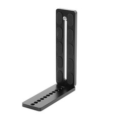 Aluminum L Shaped Quick Release Plate 1/4in Screw Holes For Tripod Ball Heads
