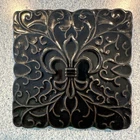 Frankoma Pottery Trivet Fleur-de-lis 3TR