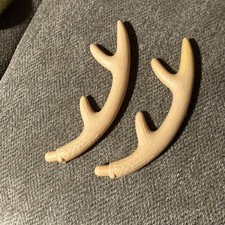 Reindeer Deer Antlers Blow Mold General Foam Santa Sleigh Replacement Set of 2