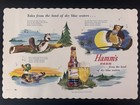 *Lot of 4* HAMM’S Beer VINTAGE 1960 or 70s Paper Placemat NEVER USED Hamms Bear  — photo 10
